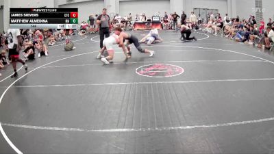 144 lbs Round 1 (6 Team) - Matthew Almedina, Mat Assassins vs James Sievers, Circle Training Center