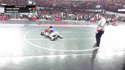 165 lbs Cons. Semi - Rydell Gehant, Big Foot Wrestling Club vs Zander Weso, Norway Knights