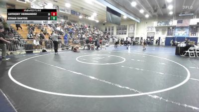 120 lbs Cons. Round 3 - Anthony Hernandez, Santa Ana vs Ethan Santos, South Torrance