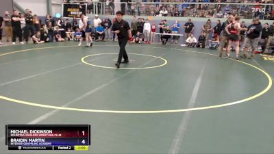 165 lbs Semifinal - Michael Dickinson, Soldotna Whalers Wrestling Club vs Braidin Martin, Interior Grappling Academy