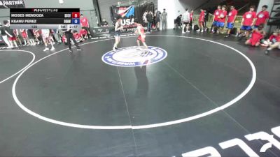 138 lbs Moses Mendoza, SCVWA - Santa Clara Valley Wrestling Association vs Keanu Perez, BAWA-Bay Area Wrestling Association