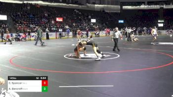 145 lbs 5th Place - Colson Spencer, Dallas vs Aengus Bancroft, Glenallen