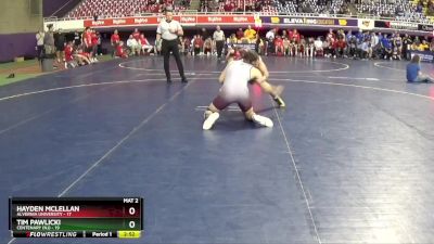 184 lbs Finals (2 Team) - Tim Pawlicki, Centenary (NJ) vs Hayden McLellan, Alvernia University