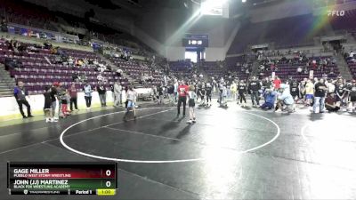 75 lbs Champ. Round 1 - John (jj) Martinez, Black Fox Wrestling Academy vs Gage Miller, Pueblo West Storm Wrestling