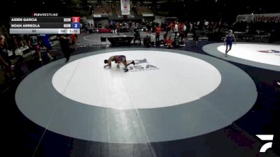 80 lbs Aiden Garcia, KCWA - Kern County Wrestling Association vs Noah Arreola, OCWA - Orange County Wrestling Association
