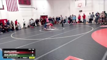 119 lbs Quarterfinal - Dean Senteney, Southport Wrestling Club vs Julian Chavez, Region Wrestling Academy