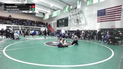 120 lbs 3rd Place Match - Slade Hanes, La Quinta vs Zeke Sandoval, Bishop Amat