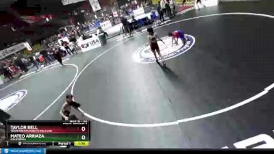 82 lbs Cons. Round 3 - Mateo Arriaza, California vs Taylor Bell, Team Arcata Wrestling Club