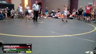 110 lbs Semis & 1st Wrestleback (8 Team) - Camden Henderson, MO Outlaws Black vs Andrew Tucker, Alpha Elite