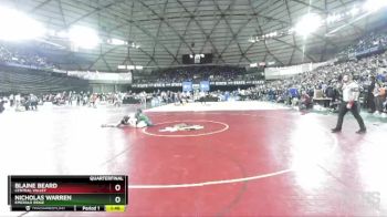 4A 132 lbs Quarterfinal - Nicholas Warren, Emerald Ridge vs Blaine Beard, Central Valley