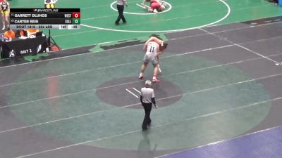 252 lbs Consi Of 4 - Garrett Dluhos, Westmont Hilltop vs Carter Reis, Sullivan County