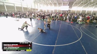 48 lbs 5th Place Match - Rafe Rinderknecht, Bear River Wrestling Club vs Paxton D Henline, Uintah Wrestling