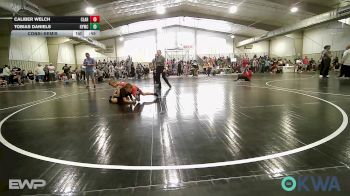 58 lbs Consolation - Caliber Welch, Claremore Wrestling Club vs Tobias Daniels, Hilldale Youth Wrestling Club