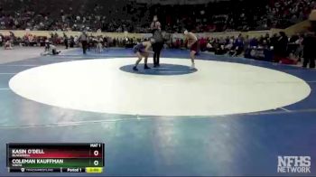 3A-138 lbs Cons. Round 1 - Kasin O`Dell, Blackwell vs Coleman Kauffman, Vinita