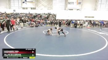 65 lbs Semifinal - Alexander Tara, Quaker Wrestling Club vs Dillon (dj) Gervasi, Carmel Youth Wrestling Club