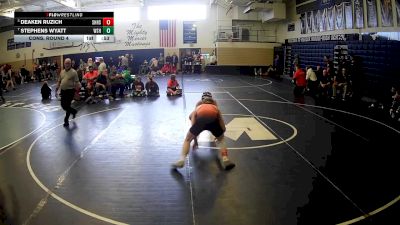 133 lbs Cons. Round 4 - Deaken Ruzich, Sharon Hs vs Stephens Wyatt, West Shamokin Hs
