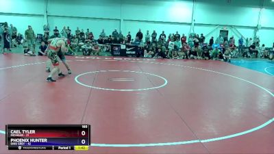 165 lbs 2nd Place Match (16 Team) - Cael Tyler, Michigan vs Phoenix Hunter, Ohio Grey