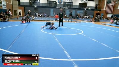 52-56 lbs Round 2 - Bennett Shiner, Davis Wrestling Club vs Bentley Burtis, SYRACUSE