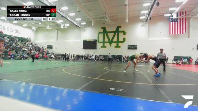 106 lbs Quarterfinal - Kaleb Ortiz, La Habra vs Logan Hansen, Royal