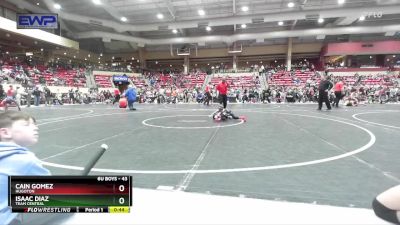 43 lbs Cons. Round 7 - Cain Gomez, Hugoton vs Isaac Diaz, Team Central