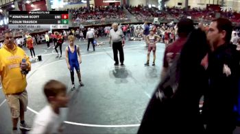 85 lbs Cons. Round 1 - Colin Trausch, Sherman Challengers vs Jonathan Scott, Gothenburg Junior Wrestling Club