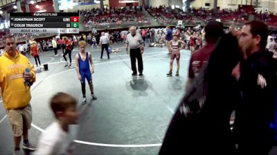85 lbs Cons. Round 1 - Colin Trausch, Sherman Challengers vs Jonathan Scott, Gothenburg Junior Wrestling Club