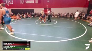 205 lbs Round 3 (6 Team) - Ryan Nichols, Best Trained vs Carson Martin, Kansas Gold