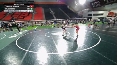 150 lbs Champ. Round 2 - Daxton Bonner, Utah vs Kyler North, Utah