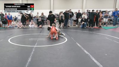 92 lbs Cons. Quarters - Jaxon Russom, Texas Elite Wrestling Club vs Ryker Gugelman, Moen Wrestling Academy