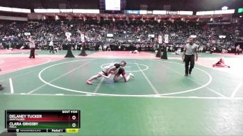 128 lbs Champ. Round 2 - Clara Grigsby, PWCA vs Delaney Tucker, Unattached