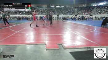160 lbs Round Of 128 - Gage Pope, Claremore Wrestling Club vs Logan Snyder, El Reno