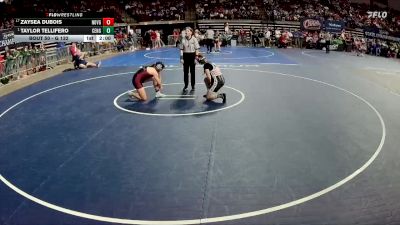 G 132 lbs Champ. Round 2 - Taylor Tellifero, Central - B.R. Girls vs Zaysea Dubois, North Vermilion Girls
