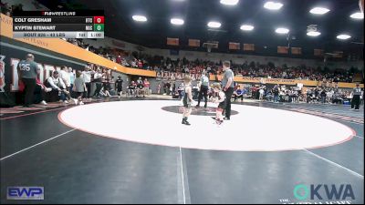43 lbs Rr Rnd 2 - Colt Gresham, Hinton Takedown Club vs Kyptin Stewart, Norman Grappling Club