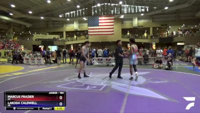 160 lbs Cons. Round 3 - Marcus Frazier, OK vs Lakoda Caldwell, AR