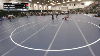 126 lbs Finals (8 Team) - Ayden Kuebler, Grand Island vs Kade Mulligan, Lincoln East