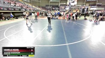 88-94 lbs Round 2 - Easton Dadiomoff, Mayhem WC vs Anabelle Wessel, Mongoose Elite Wrestling