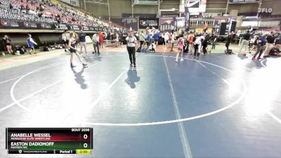 88-94 lbs Round 2 - Easton Dadiomoff, Mayhem WC vs Anabelle Wessel, Mongoose Elite Wrestling