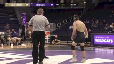 149 lbs Nate Limmex (Purdue) vs Eric Yang (Northwestern)
