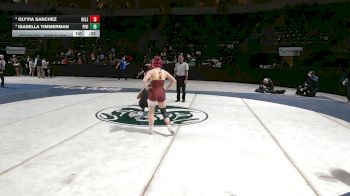 Girls 115 lbs Cons. Semi - Isabella Timmerman, Piedra Vista vs Olyvia Sanchez, Belen