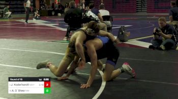 141 lbs Round Of 16 - Josh Koderhandt, Navy vs Aidan O`Shea, Franklin & Marshall