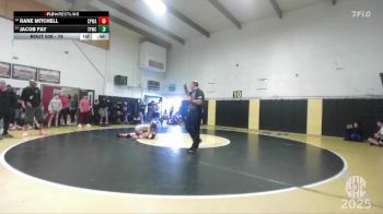 76 lbs Cons. Round 3 - Rane Mitchell, College Prep Wrestling Academy vs Jacob Fay, Top Fueler Wrestling Club