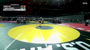 4A/3A/2A/1A Girls 110 Champ. Round 1 - Emma Johnson, Mazama Girls vs Emerie Cox, Crook County Girls