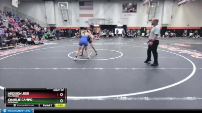 155 lbs Cons. Round 3 - Addison Josi, Tillamook vs Charlie Campo, Vernonia