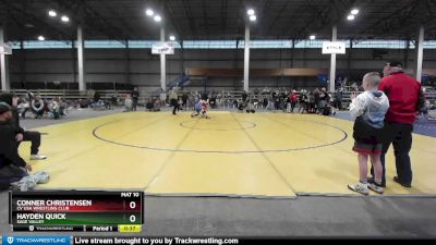 126 lbs Cons. Round 5 - Hayden Quick, Sage Valley vs Conner Christensen, CV USA Wrestling Club