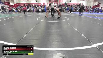 144 lbs Semifinal - Elijah Cortez, Gilroy vs Zavier Sanchez, Grace M Davis