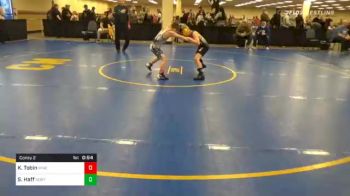 90 lbs Consolation - Kruz Tobin, Minersville vs Sam Haff, North Allegheny