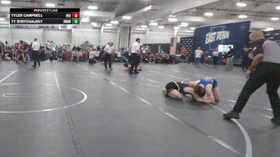 120 lbs Round 4 (10 Team) - Ty Strychalsky, Savage WA White vs Tyler Campbell, New England Gold