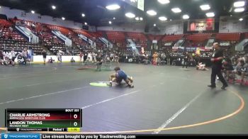 135 lbs Cons. Round 2 - Landon Thomas, Michigan West vs Charlie Armstrong, Barracuda Wrestling Club