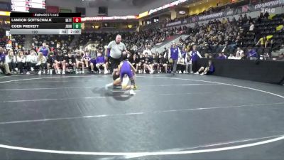 120 lbs 5th & 7th Place - Coen Prevett, Johnston vs Landon Gottschalk, Bettendorf