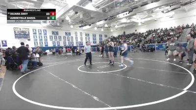 190 lbs Champ. Round 2 - Aubreyelle Baeza, San Dimas vs Juliana Zaky, Cerritos